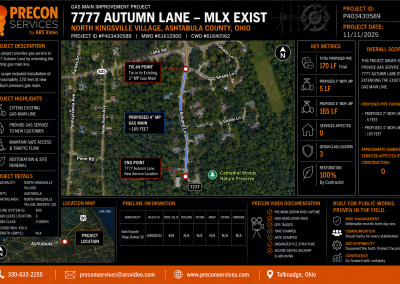 7777 Autumn Lane Gas Main Improvement